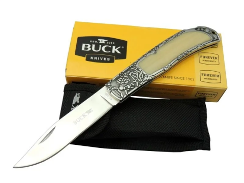 Knives Bk-009wy Kamp Çakı 23 Cm - Sedef Ampampamp Metal Saplı, Kılıflı, Kutulu