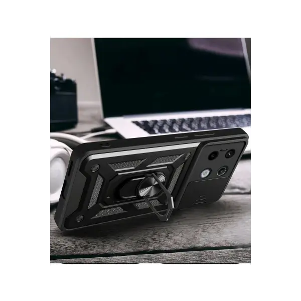 Xiaomi Redmi Note 13 Pro 4G Pars Lens Yüzüklü Silikon - Yeşil
