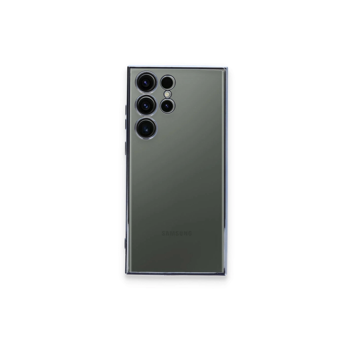 Samsung Galaxy S23 Ultra Kılıf Razer Lensli Silikon - Açık Mavi