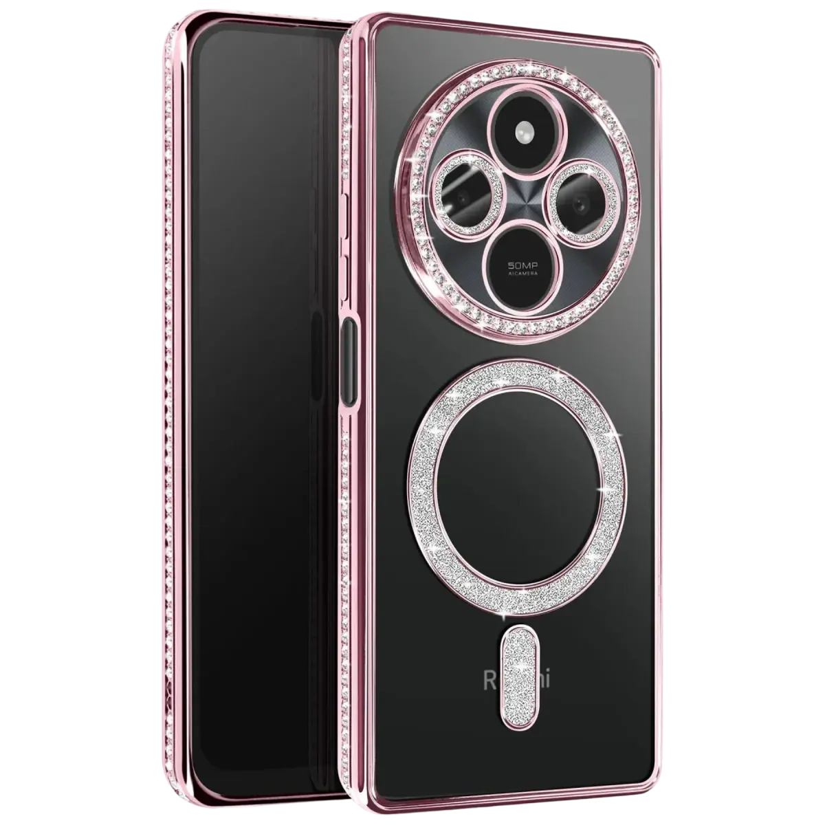 Xiaomi Redmi 14C Joke Simli Magneticsafe Kılıf - Pembe