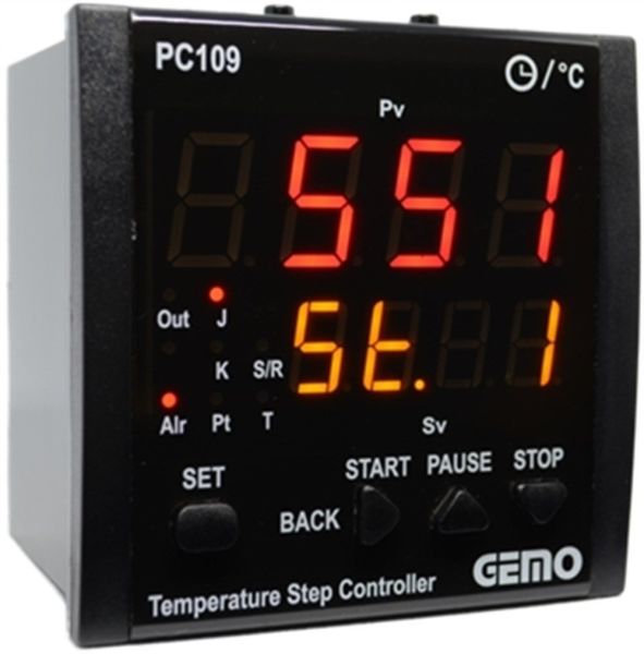 Gemo PC109-24V-S Sıcaklık Adım Kontrol Cihazı (96x96)