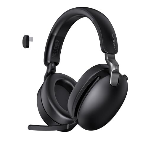 A500 Hybrid Anc 2.4GHz Kablosuz ve Bluetooth 5.4 AUX Mikrofonlu Kulak Üstü Kulaklık, Siyah