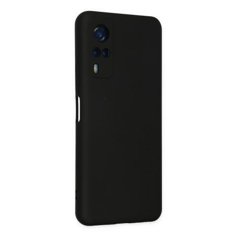 Vivo Y53s Kılıf Nano İçi Kadife Silikon - Siyah