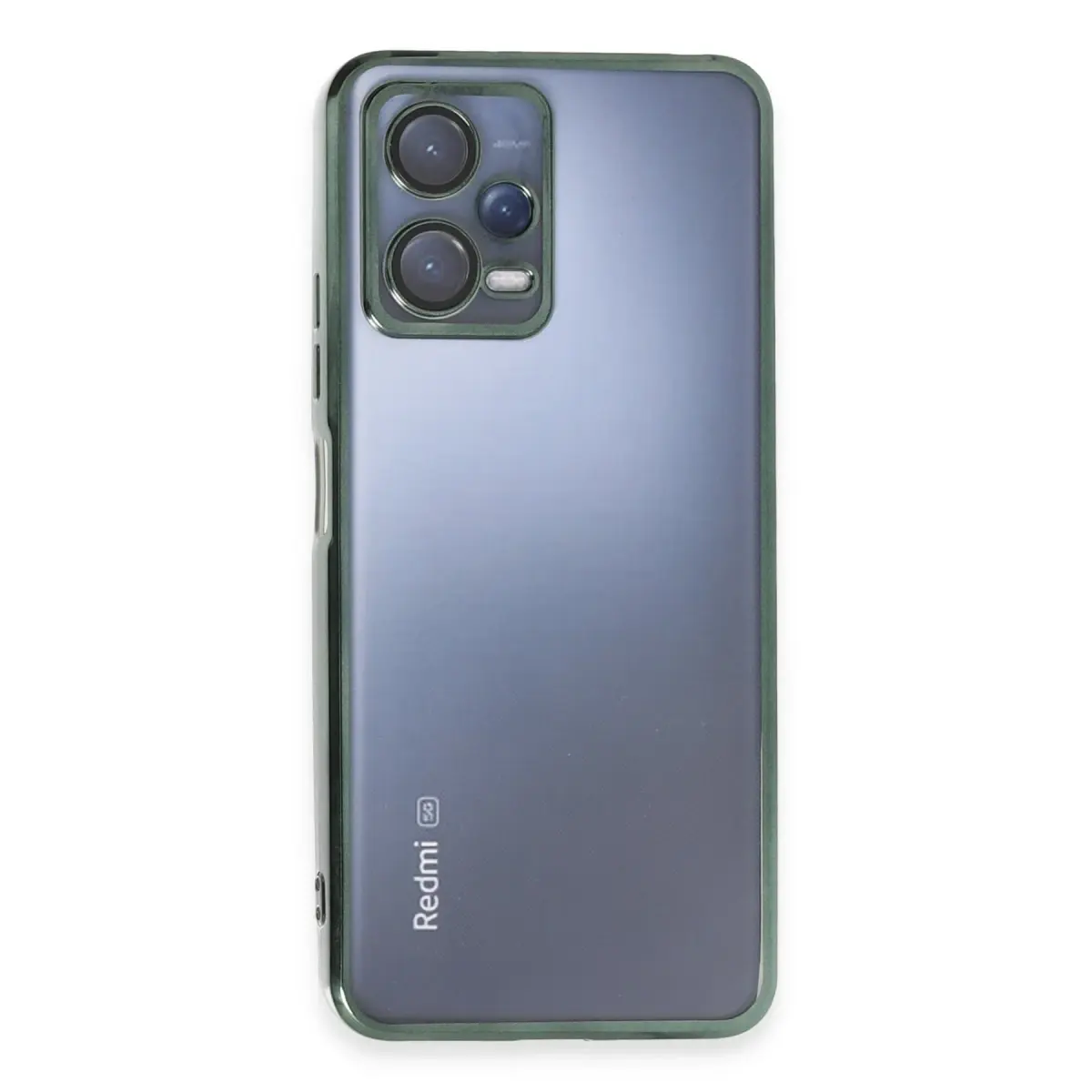 Xiaomi Redmi Note 12 5G Kılıf Razer Lensli Silikon - Yeşil