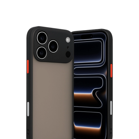 Apple İphone 17 Pro Max Kılıf Montreal Silikon Kapak - Siyah