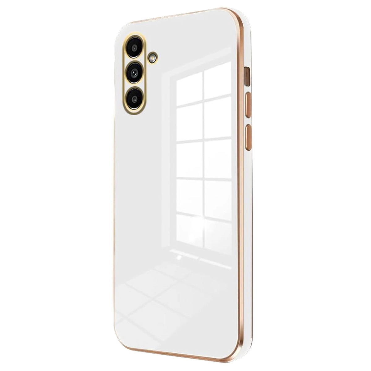 Samsung Galaxy M15 Kılıf Volet Silikon - Beyaz