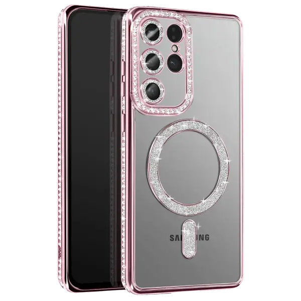 Samsung Galaxy S26 Ultra Joke Simli Magneticsafe Kılıf - Pembe