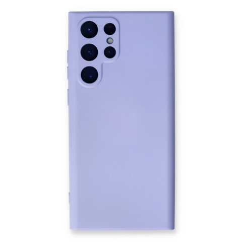 Samsung Galaxy S23 Ultra Kılıf Nano İçi Kadife Silikon - Lila