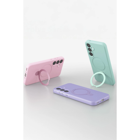 Samsung Galaxy A15 4g Regal Magsafe Standlı Kapak - Yeşil