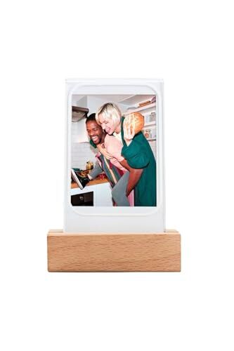 Mini LED Işıklı Ahşap Fotoğraf Çerçevesi