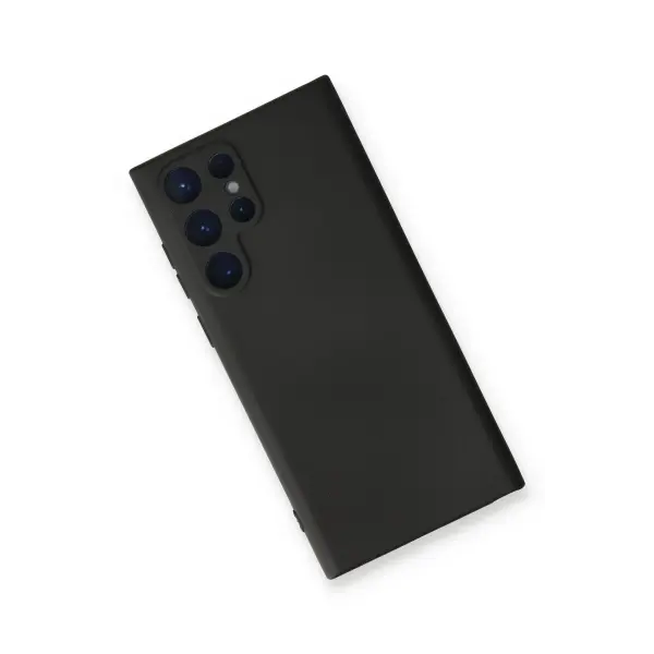 Samsung Galaxy S24 Ultra Kılıf Nano içi Kadife Silikon - Siyah
