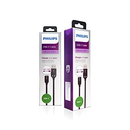 DLC2628B örgülü USB - USB-C şarj kablosu, 1,2 metre, siyah