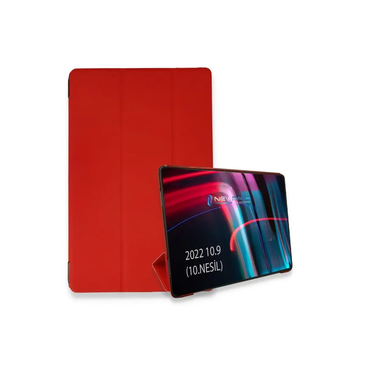 Apple iPad 2025 10.9 10.Nesil (A16) Kılıf Tablet Smart Kılıf - Kırmızı