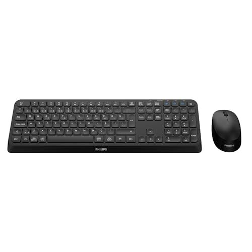 SPT6407 Bluetooth Kablosuz Türkçe Q Klavye Mouse Seti, Siyah