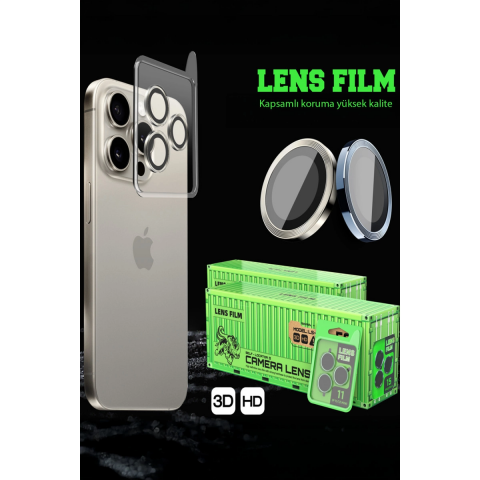 Xiaomi Redmi 15c 4g Raze Metal Kamera Lens - Siyah