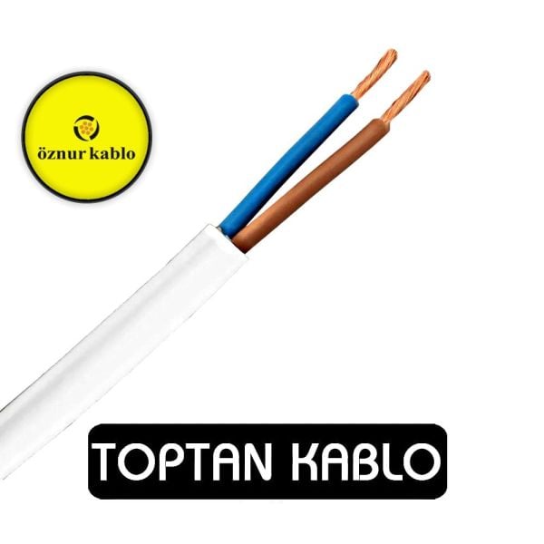 Öznur Kablo 2x1,5 mm TTR H05VV-F NYMHY 300/500 V 100 Metre