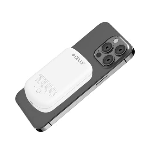 MagSafe Teknolojisiyle Uyumlu 10W 10.000 mAh Beyaz Powerbank, USB-C Kablosuyla