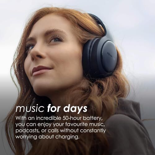 Headpods Pro 2 Pembe Katlanabilir Bluetooth Kulak Üstü Kulaklık, Dahili Mikrofon, 50+ Saat Kablosuz Çalma Süresi, PillowFoam Konforu