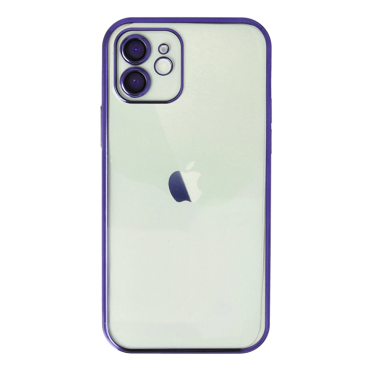 Apple İphone 12 Kılıf Razer Lensli Silikon - Mor