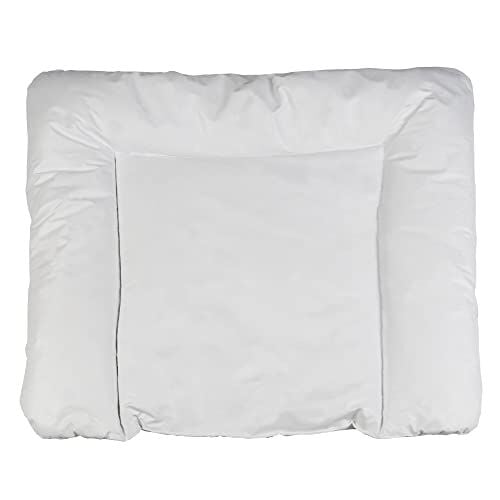 Elyaf Dolgulu Pvc Alt Değiştirme Minderi, Sıvı Geçirmez, Leke Tutmaz, Beyaz, 75x85 cm