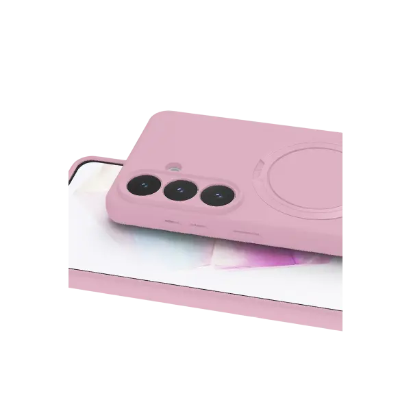 Samsung Galaxy S26 Regal Magsafe Standlı Kapak - Açık Pembe