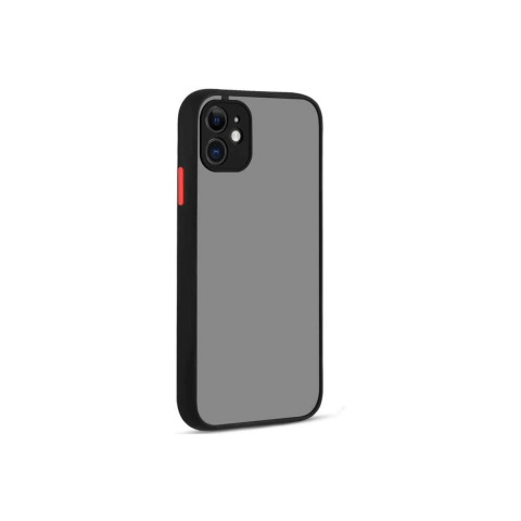 Apple İphone 12 Kılıf Montreal Silikon Kapak - Siyah