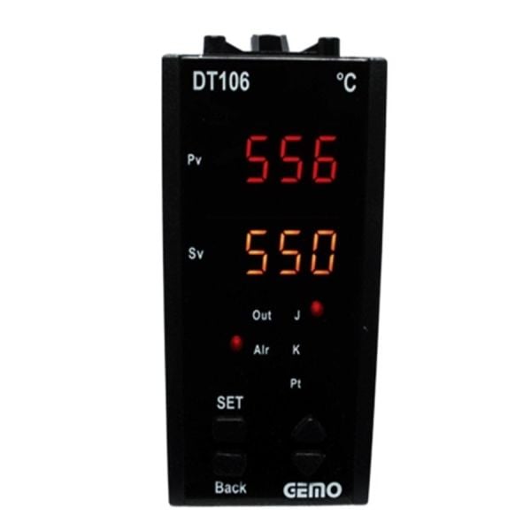 Gemo DT106AX-230VAC-S Sıcaklık Kontrol Cihazı (96x48)