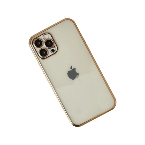 Apple İphone 12 Pro Kılıf Razer Lensli Silikon - Gold