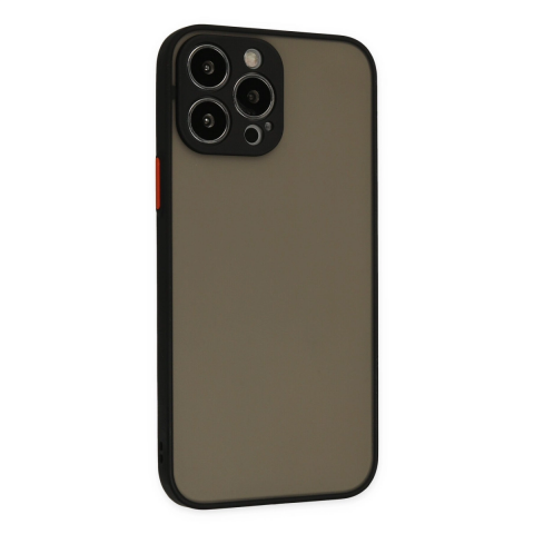 Apple İphone 15 Pro Max Kılıf Montreal Silikon Kapak - Siyah