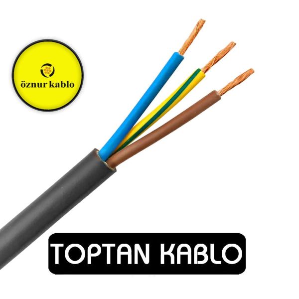 Öznur Kablo 3x1,5 mm TTR H05VV-F NYMHY 300/500 V 100 Metre
