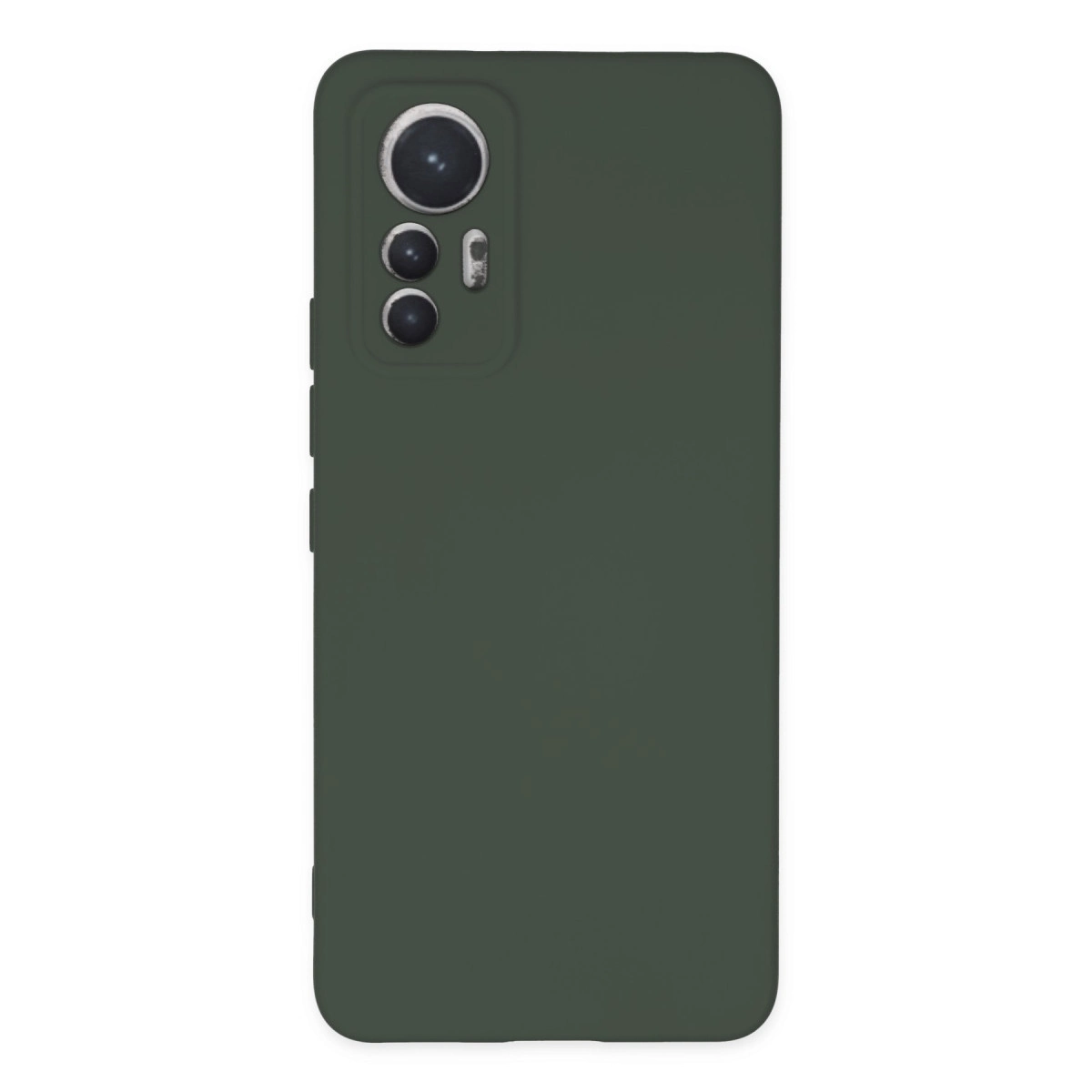Xiaomi Mi 12 Lite Kılıf Nano İçi Kadife Silikon - Koyu Yeşil