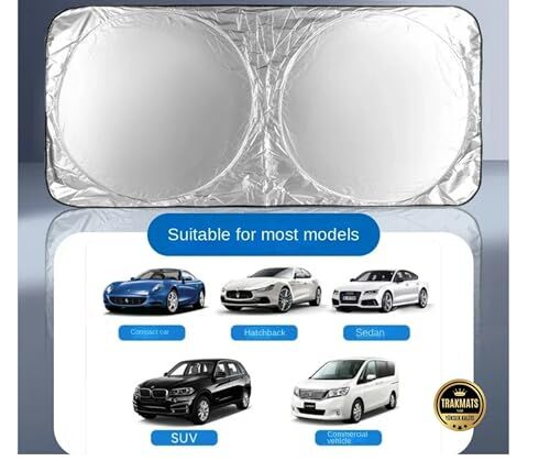 Hyundai Santa Fe Hybrid 2020-2025 Uyumlu Oto Ön Cam Güneşliği, Katlanabilir Milfonlu, UV Koruma, 150x70 cm