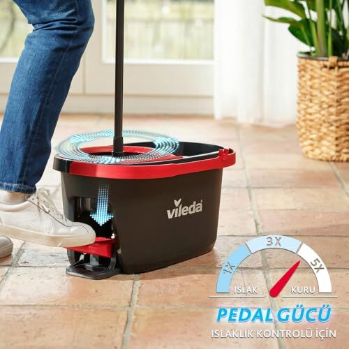 Vileda Moplar ve Kova Setleri Turbo 2’si 1 Arada Yeni Pedallı Temizlik Seti