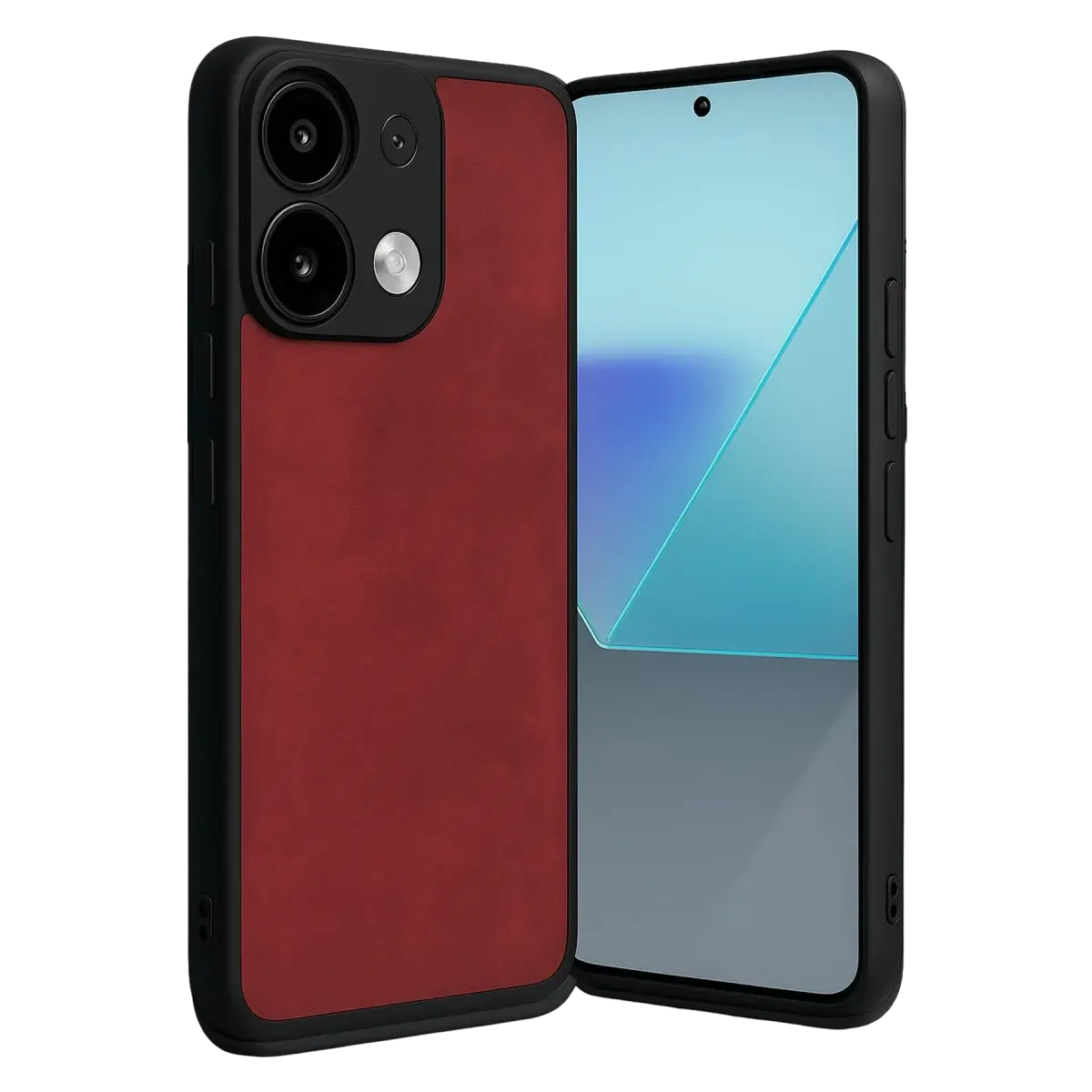 Xiaomi Redmi Note 13 4G Kılıf Aras Deri Kapak - Kırmızı