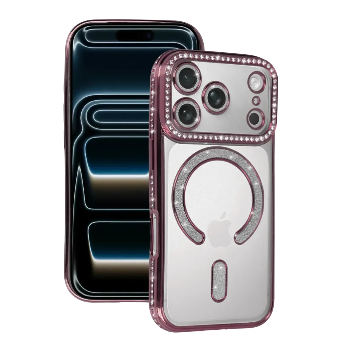 Apple iPhone 18 Pro/17 Pro Joke Simli Magneticsafe Kılıf - Pembe