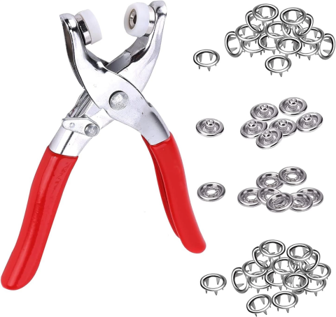 Metal Çıtçıtlı Düğme Pensesi Ve Düğmesi (25 Set)