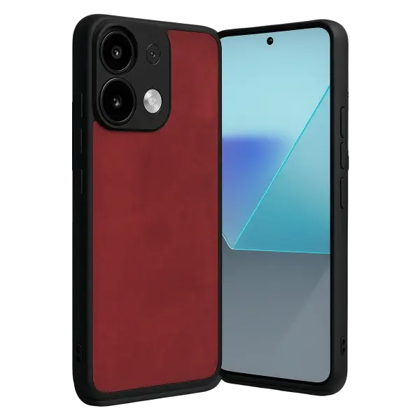 Xiaomi Redmi Note 13 Pro 4G Kılıf Aras Deri Kapak - Kırmızı