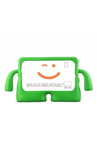 Galaxy Tab S8 uyumlu iBuy standlı tablet kılıfı, yeşil - beyaz 1