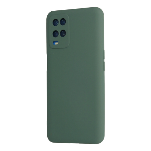 Oppo A54 4g Kılıf Nano İçi Kadife Silikon - Koyu Yeşil