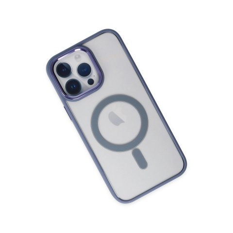 Apple İphone 14 Pro Kılıf Room Magneticsafe Silikon - Sierra Blue