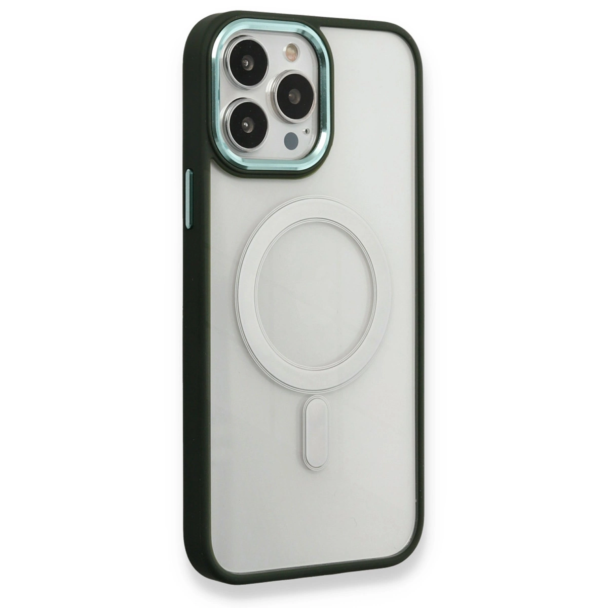 Apple İphone 14 Pro Kılıf Room Magneticsafe Silikon - Köknar Yeşili