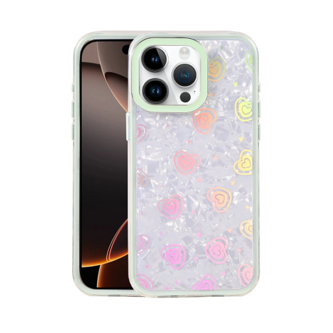 Apple İphone 14 Pro Max Lumi Desenli Kapak - Yeşil