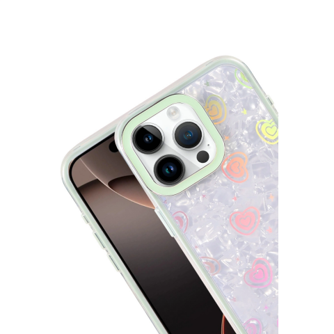 Apple İphone 14 Pro Max Lumi Desenli Kapak - Yeşil