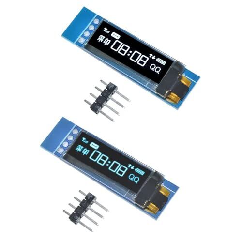 0.91 ” inch I2C 128×32 OLED ekran mavi (Arduino uyumlu)