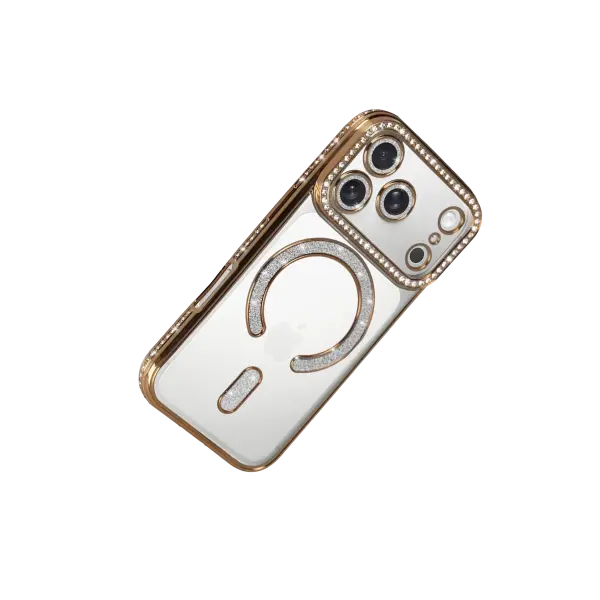 Apple iPhone 18 Pro Max/17 Pro Max Joke Simli Magneticsafe Kılıf - Gold