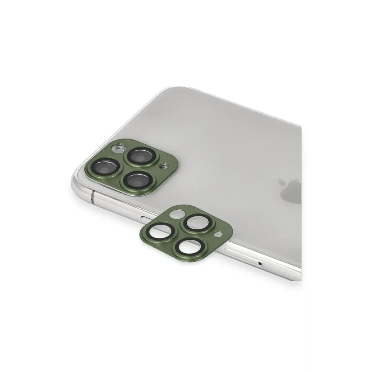 Apple iPhone 11 Pro Max Pers Alüminyum Kamera Lens - Yeşil