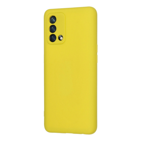 Oppo A74 4g Kılıf Nano İçi Kadife Silikon - Sarı