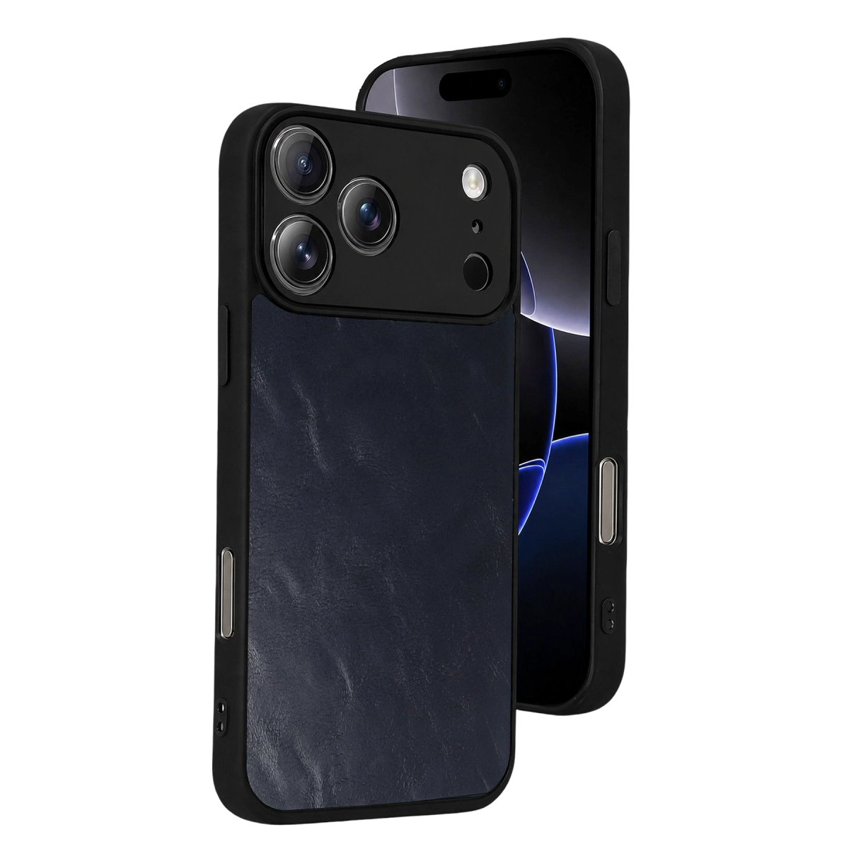 Apple İphone 17 Pro Aras Deri Kapak - Lacivert