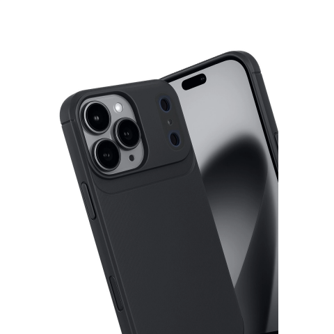Apple İphone 17 Pro Max Auto Focus Karbon Kapak - Siyah