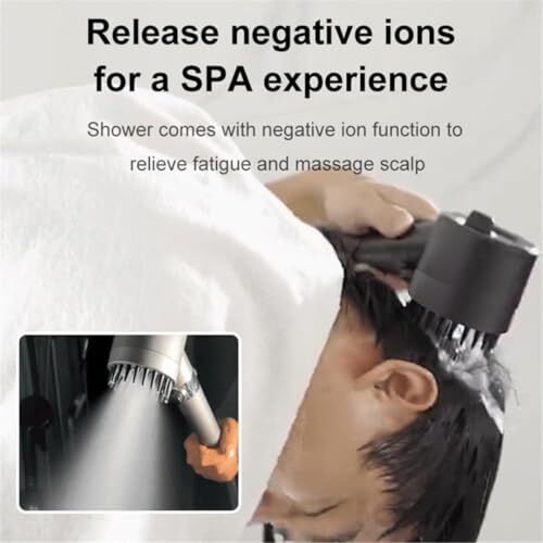Duş Başlığı Masajlı Uçlu, Massage Handshower, Su Stop Tuşlu, Filtreli 3 Fonksiyonlu El Duş, %30 Su Tasarruflu Handshower